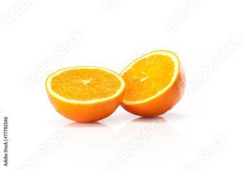 Big oranges fruit  isolated on white background