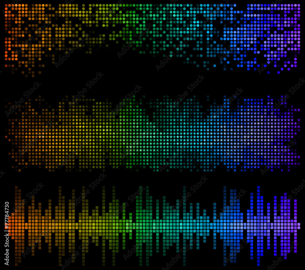 Dark mosaic banners Dark mosaic banners