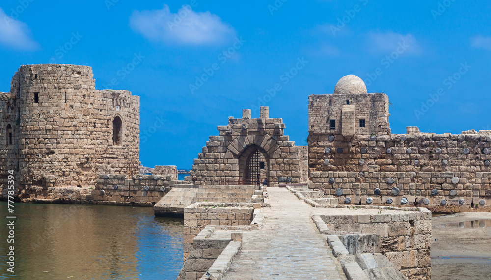Sidon Crusader Sea Castle, Lebanon