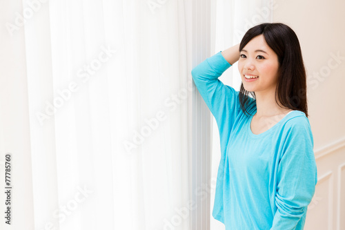 young asian woman relaxing