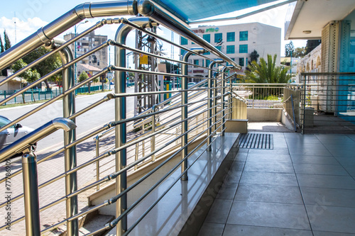 Stainless steel railings photo