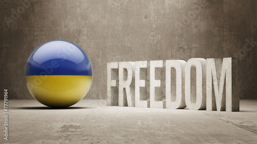 Ukraine Freedom Concept