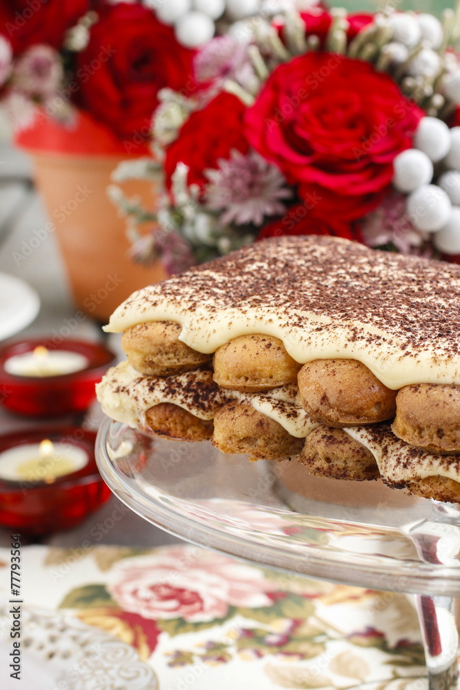 Valentines day party: tiramisu cake Valentines day party: tiramisu cake