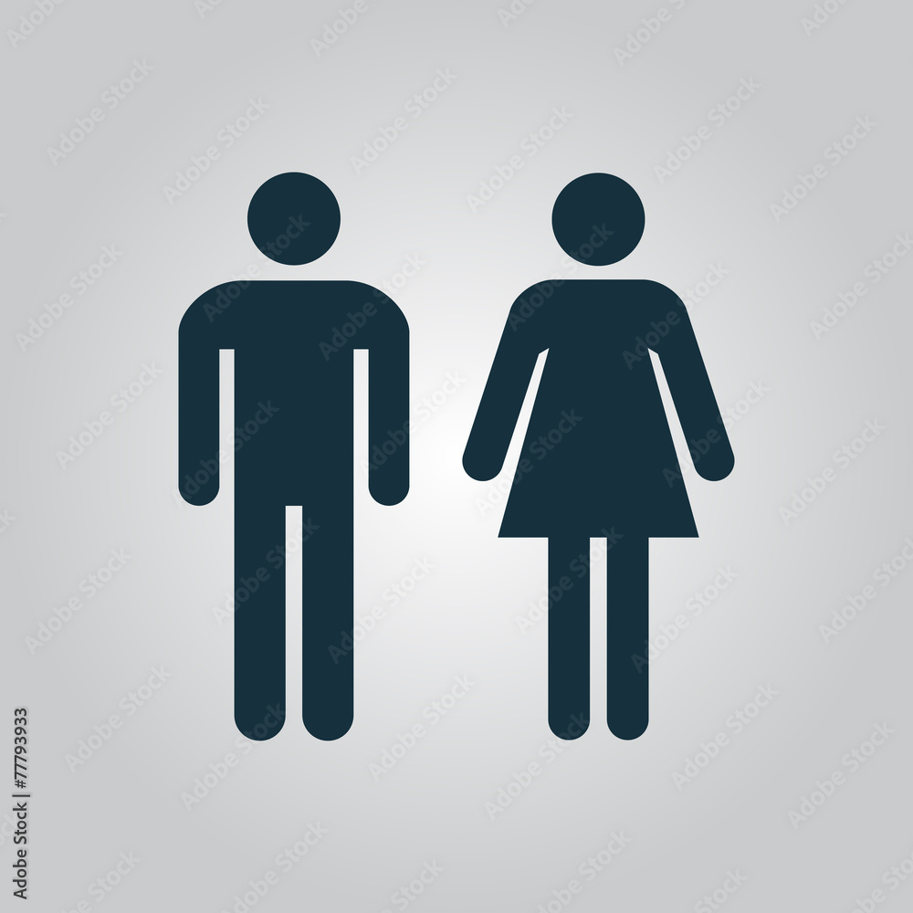 man and woman icons, toilet sign, restroom icon man and woman icons, toilet sign, restroom icon