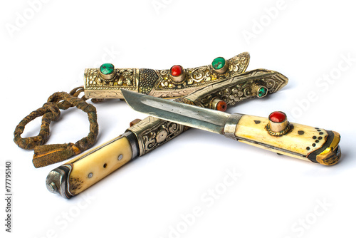 Tableau sur toile Yakutia (tibet) retro knife, 19th century