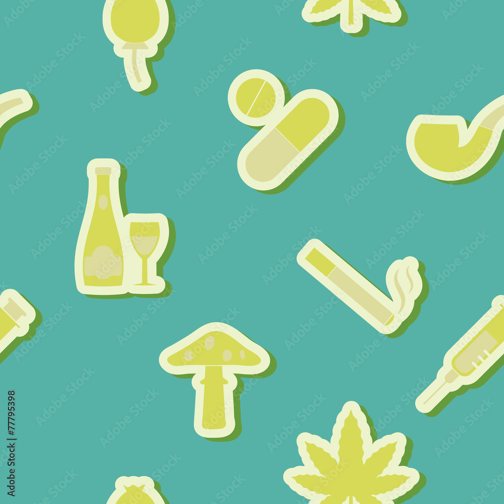 seamless background with symbols of drug addiction seamless background with symbols of drug addiction