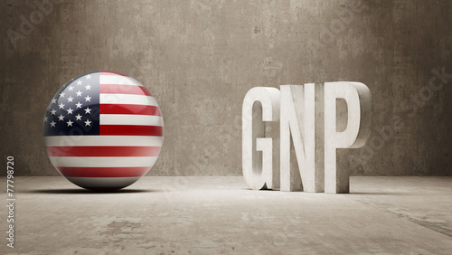 United States. GNP  Concept. photo