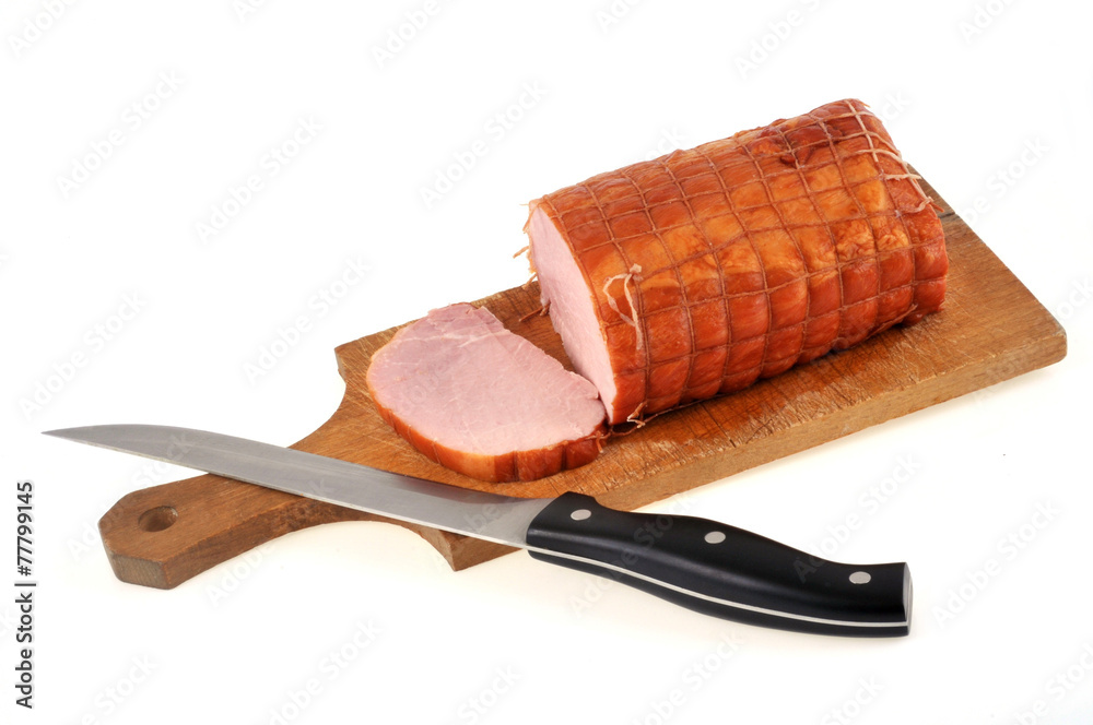 Rôti de porc saumuré sur une planche à découper Stock Photo | Adobe Stock