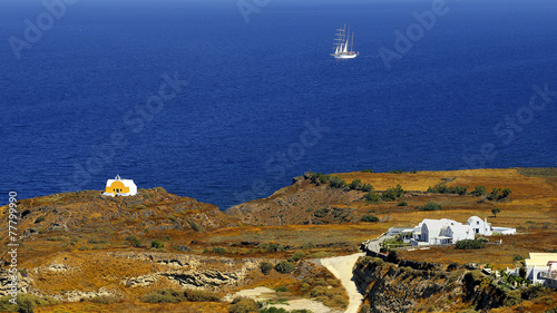 Santorini, Grecja, morze egiejskie photo