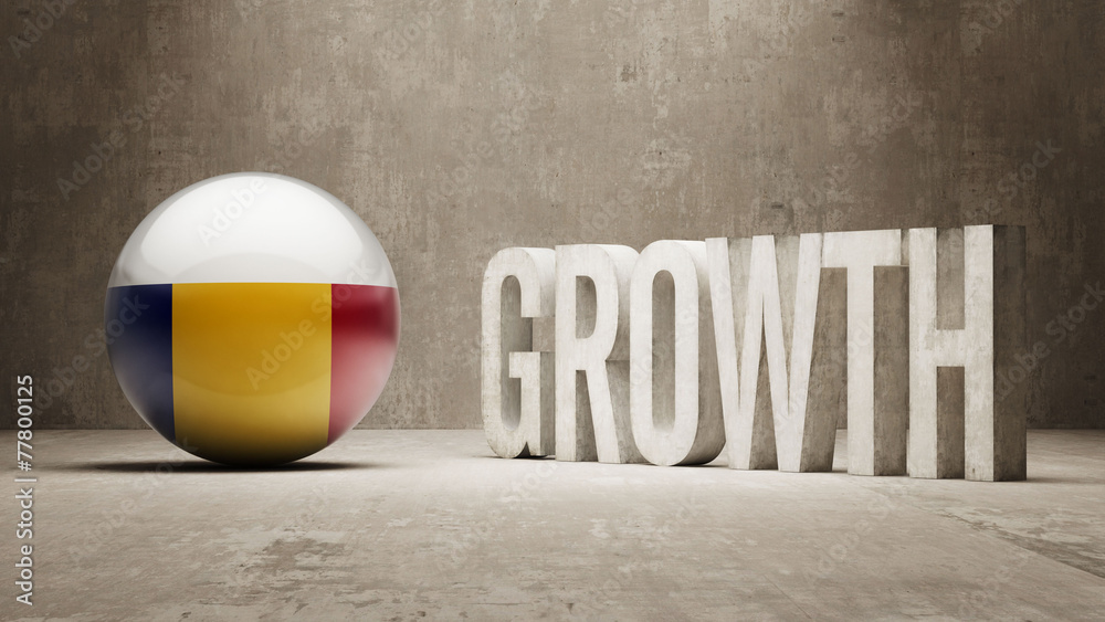 Naklejka premium Romania. Growth Concept.