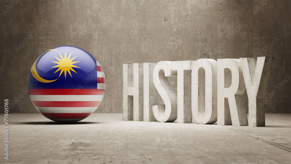 Naklejka premium Malaysia. History Concept.