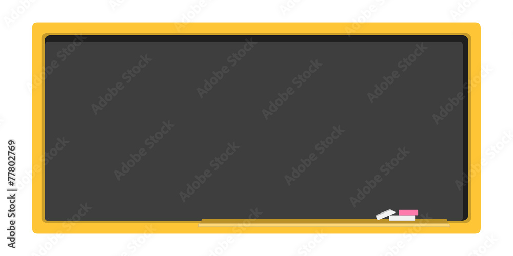 empty blackboard, school board in a flat design empty blackboard, school board in a flat design