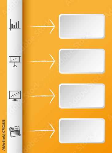 Infografik orange