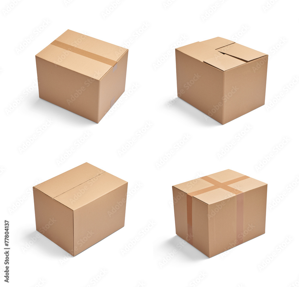 box package delivery cardboard carton