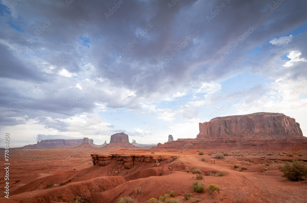 Fototapeta premium rock without horse in Monument valley
