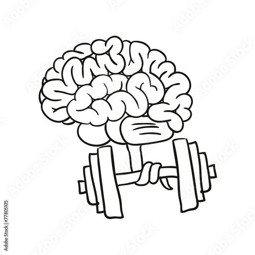 gymnastics for the mind. vector