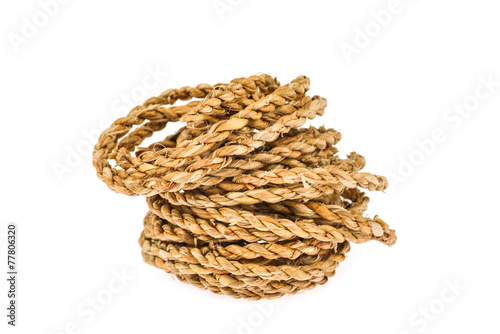 colorful rope made from mulberry paper