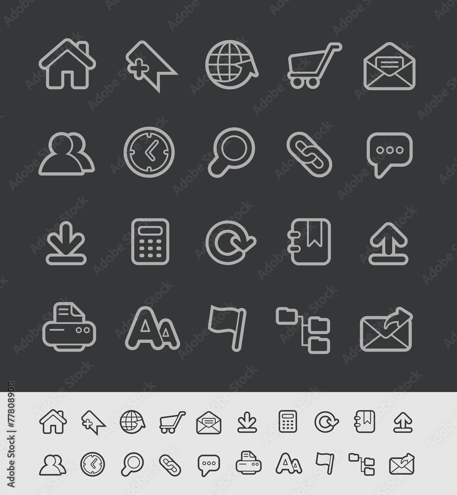 Website Icons // Black Line Series --- EPS 10+ Website Icons // Black Line Series --- EPS 10+