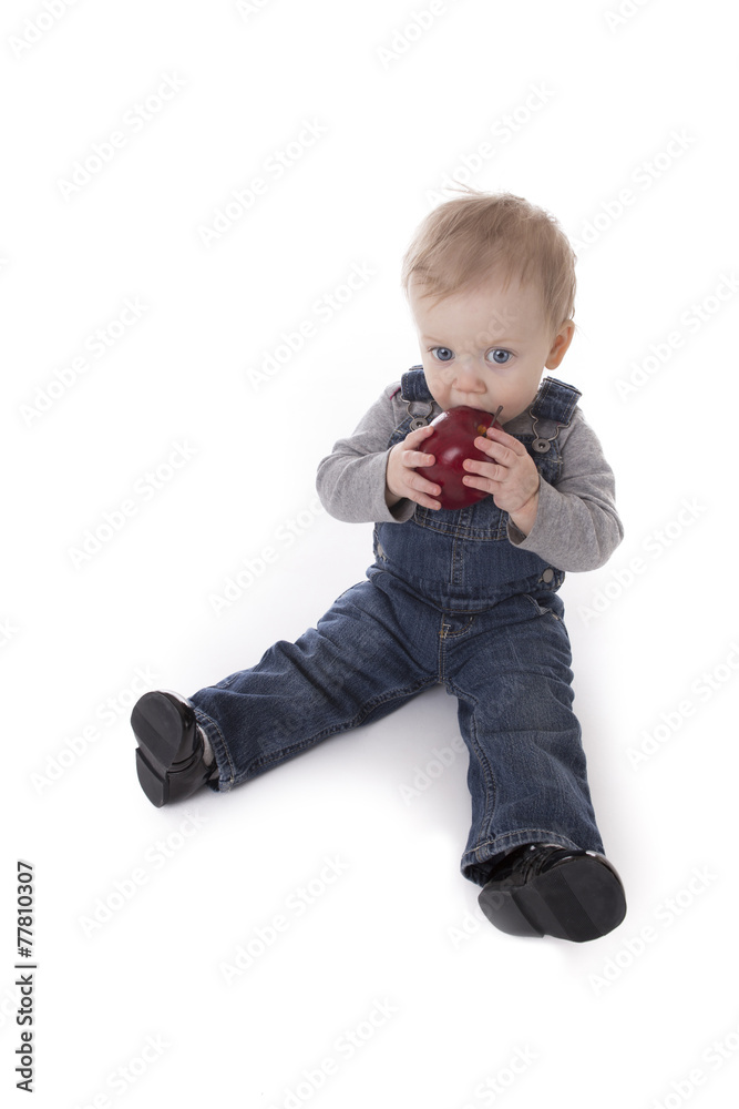 Baby girl in overalls Baby girl in overalls