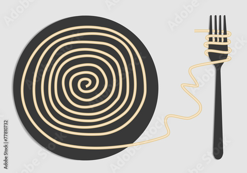plate of spaghetti