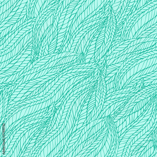 Abstract seamless floral wavy tangle background pattern.