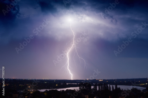 Huge lightning