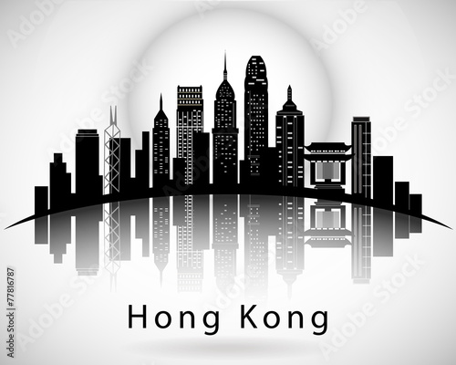Modern Hong Kong City Skyline Design