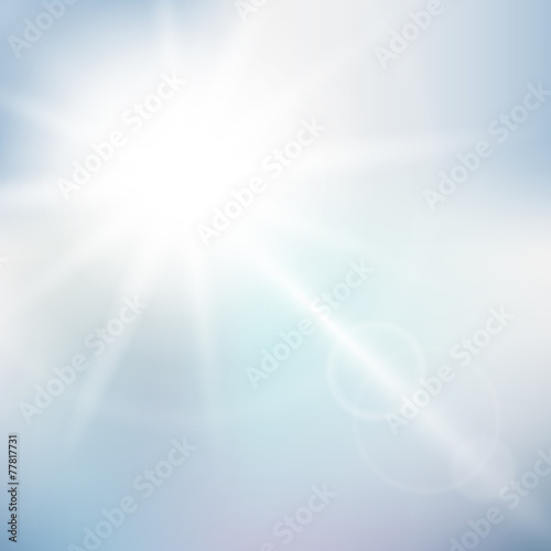 Nature sunny sky background
