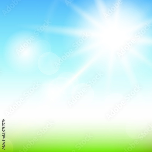 Nature sunny abstract summer background