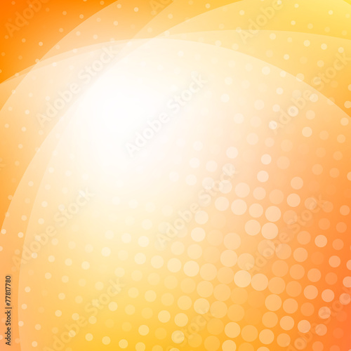 Orange light abstract background