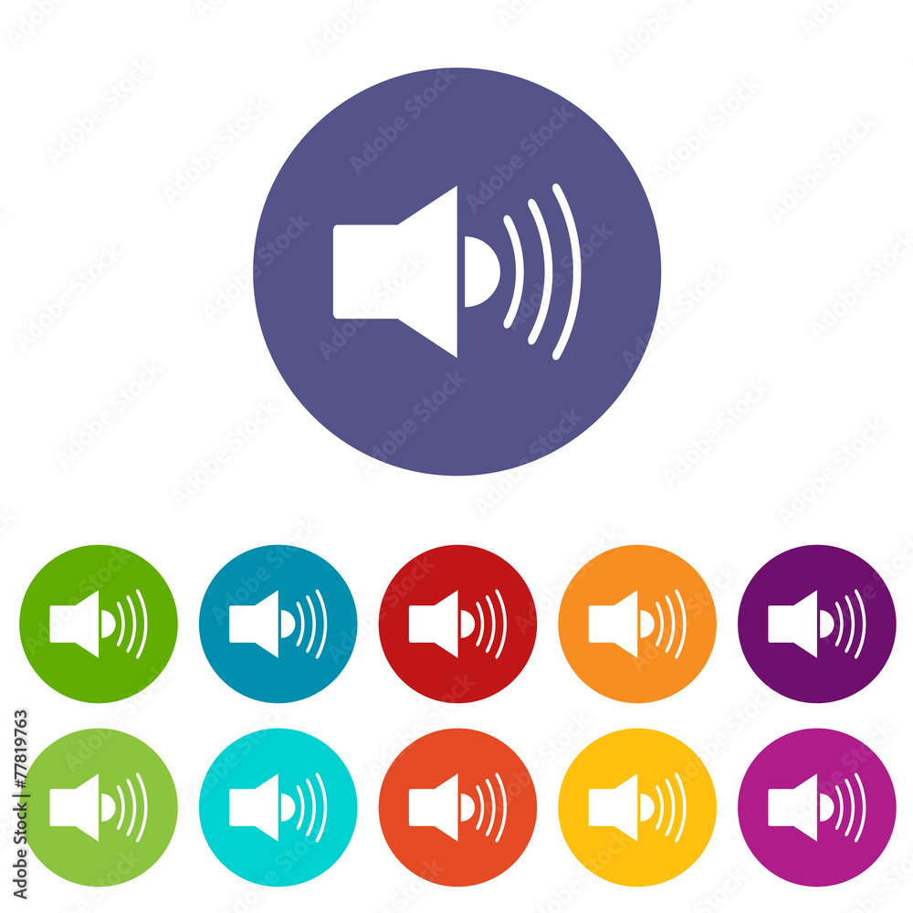 Speaker flat icon Speaker flat icon