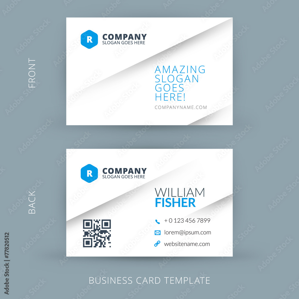 Vector modern creative and clean business card template Vector modern creative and clean business card template