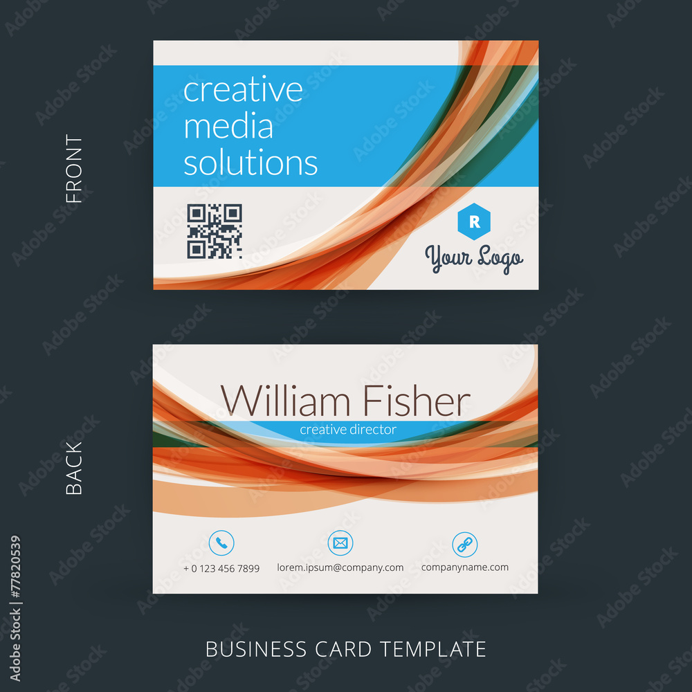 © antartstock - Vector modern creative and clean business card template © antartstock - Vector modern creative and clean business card template