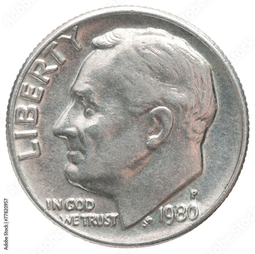 One dime coin