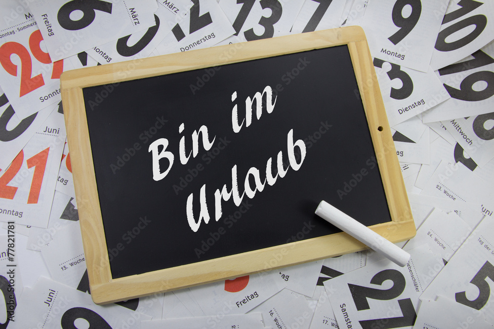 Bin im Urlaub StockFoto Adobe Stock