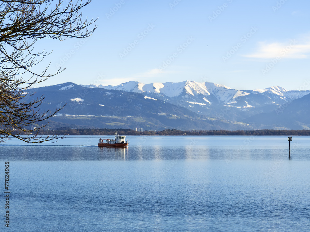 Lake constance and alps Germany