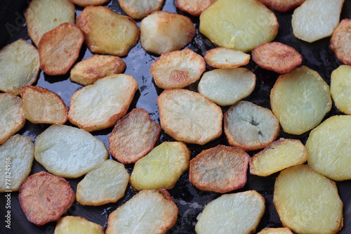 Fried potatoes - base for spanish tortilla.