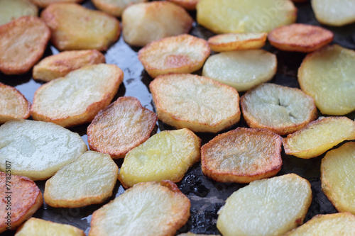 Fried potatoes - base for spanish tortilla.