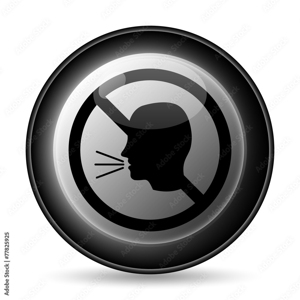 No talking icon
