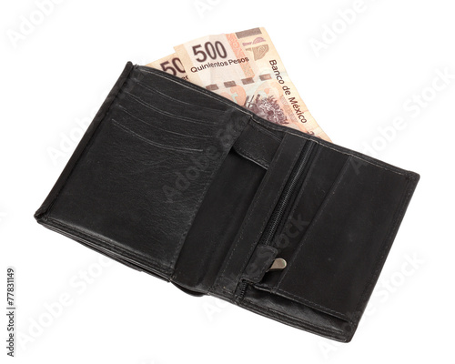Wallet with 1000 Pesos