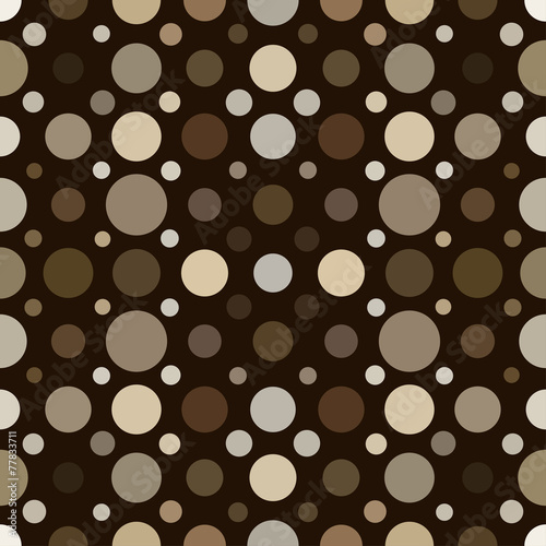Abstract vector seamless background of circles