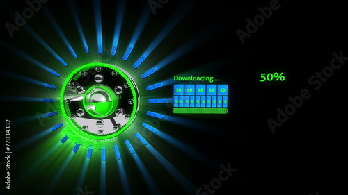 Fast 3D Download Bar