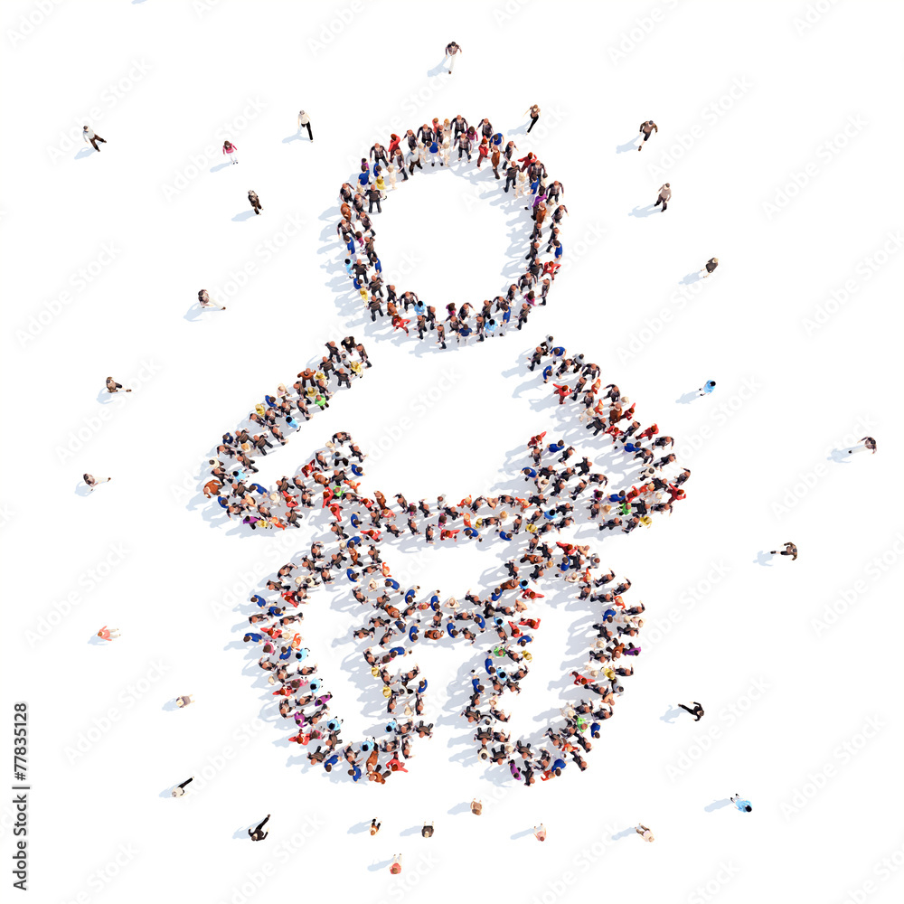 people in the form of a baby. people in the form of a baby.