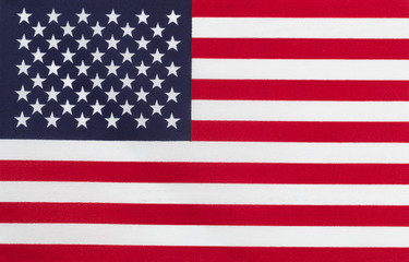 Flag of United States of America for remembering independence, labor, presidents or memorial day holidays 