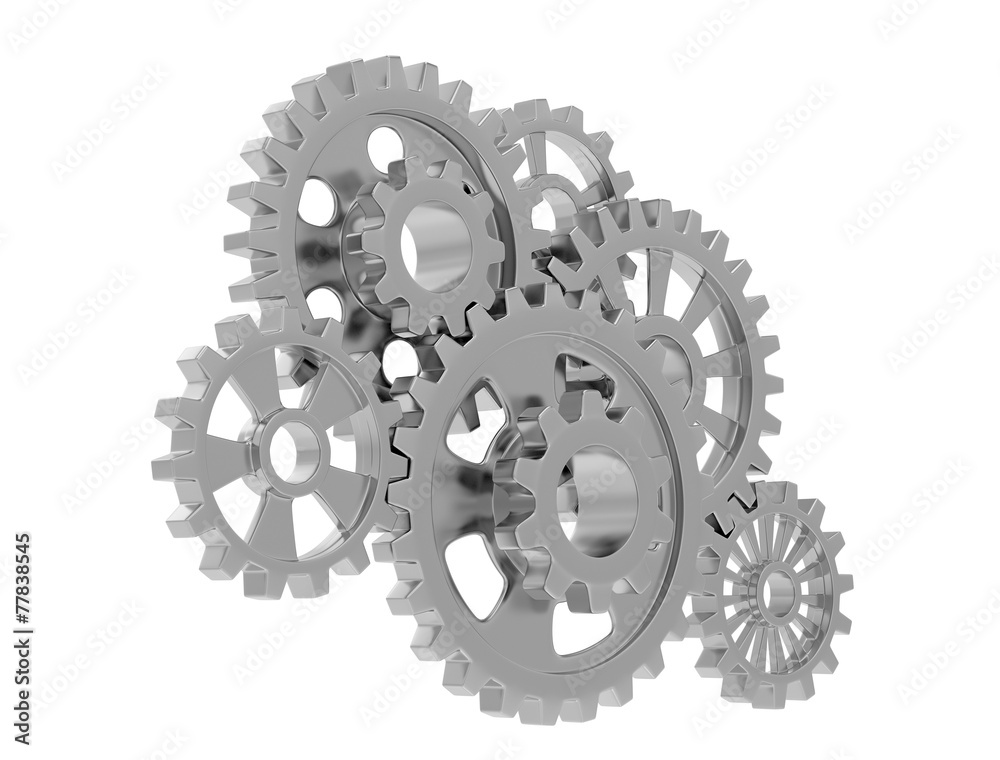 gears on white