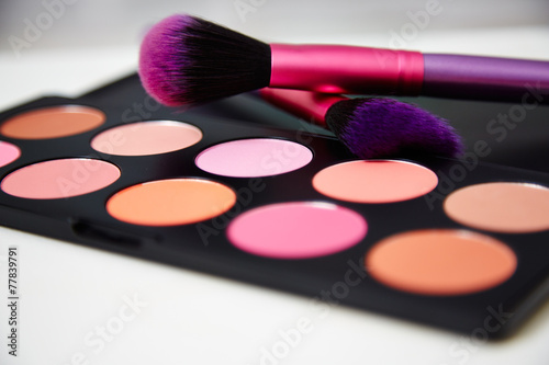 MakeUp Palette und Pinsel