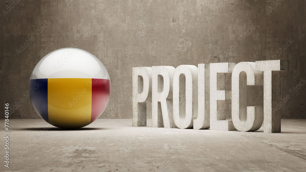Naklejka premium Romania. Project Concept.