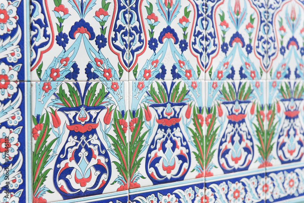 Tiles with eastern pattern