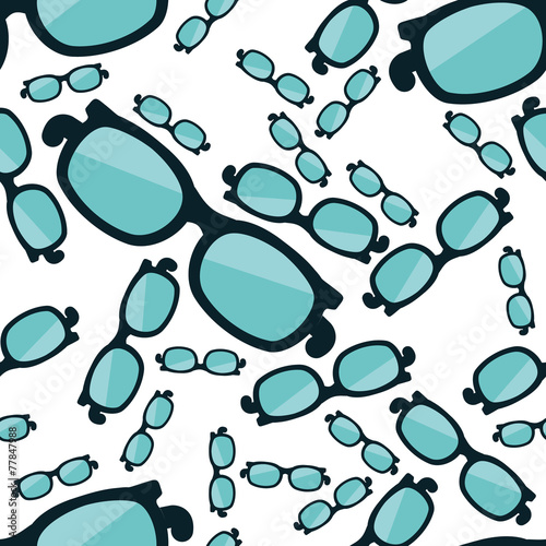 glasses seamless pattern photo