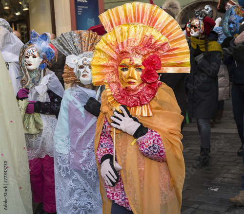 Photography Carnevale Prague 2015 at the Old Town Square